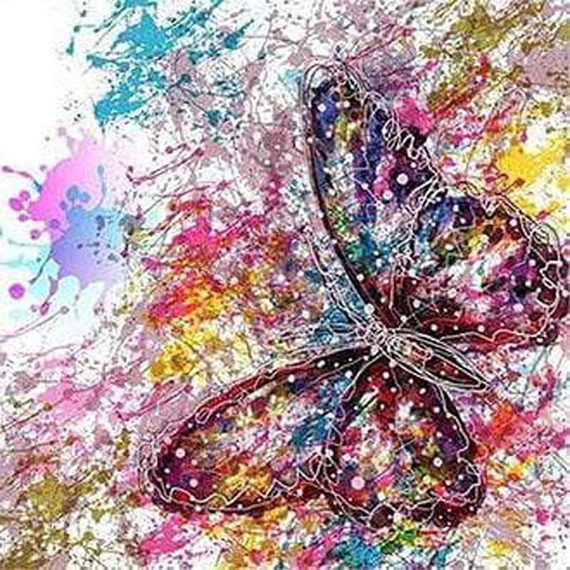 Abstract Colorful Butterfly