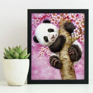 Cute Panda on a Tree