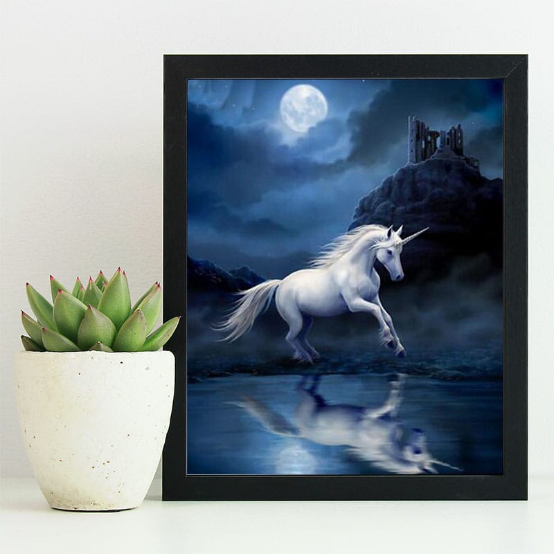 Amazing Moonlight and Unicorn