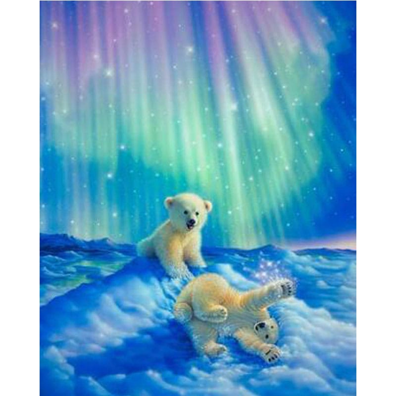 Puppies and Northern Lights