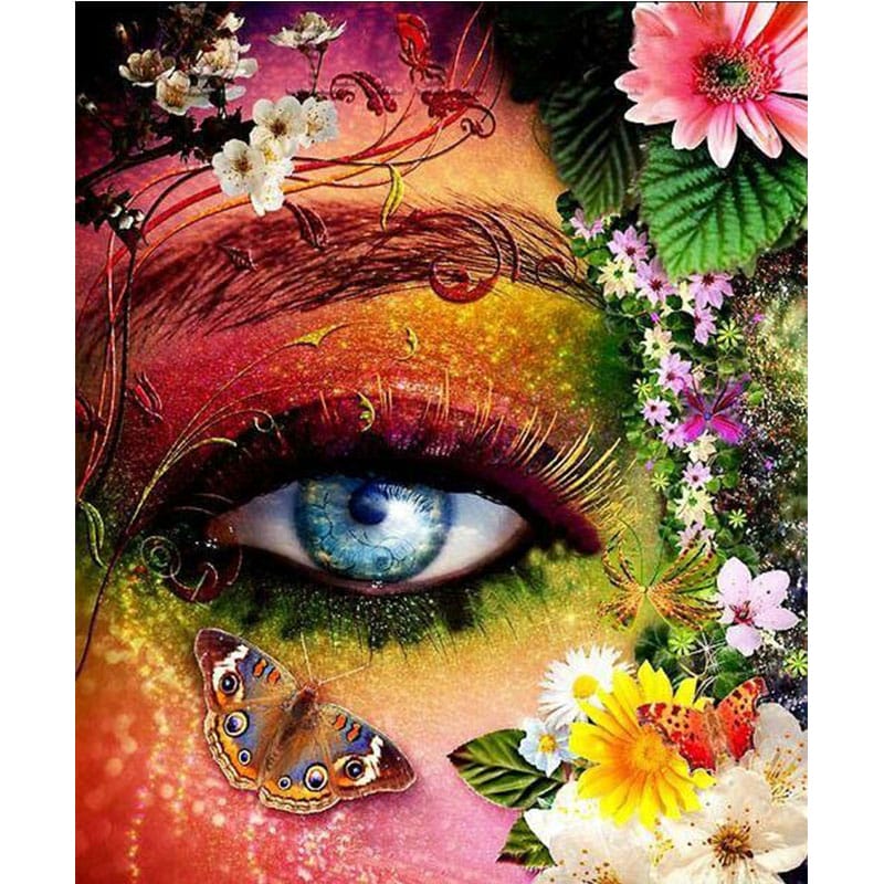 Amazing Eye and Flowers