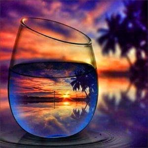Beautiful Reflection in Glass