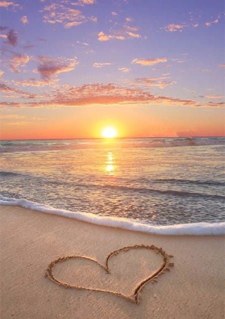 The Heart on Beach