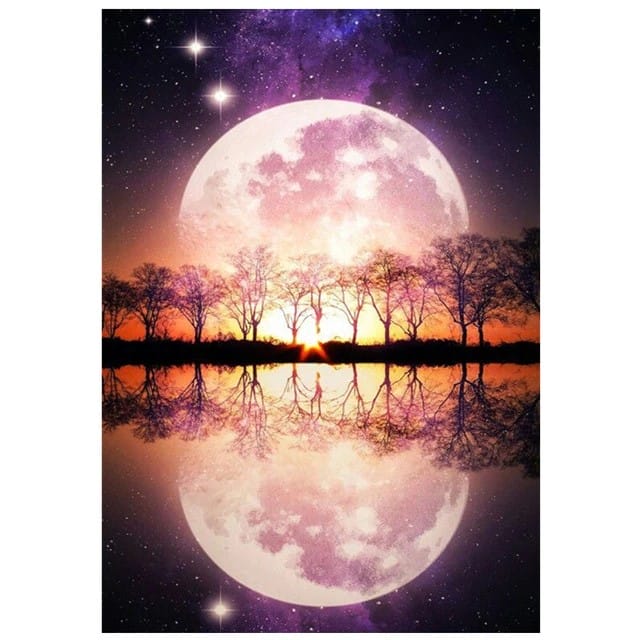 Beautiful Moon Reflection